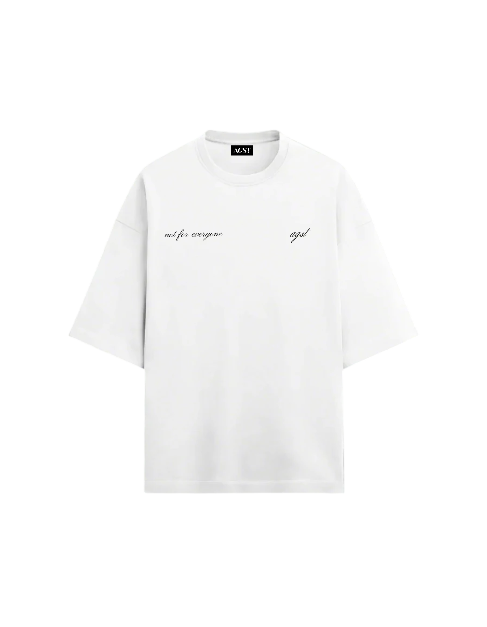 SIGNATURE BASICS - WHITE OVERSIZED T-SHIRT