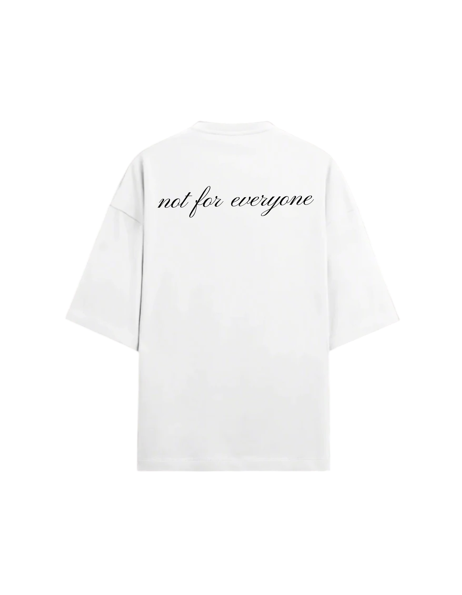 SIGNATURE BASICS - WHITE OVERSIZED T-SHIRT