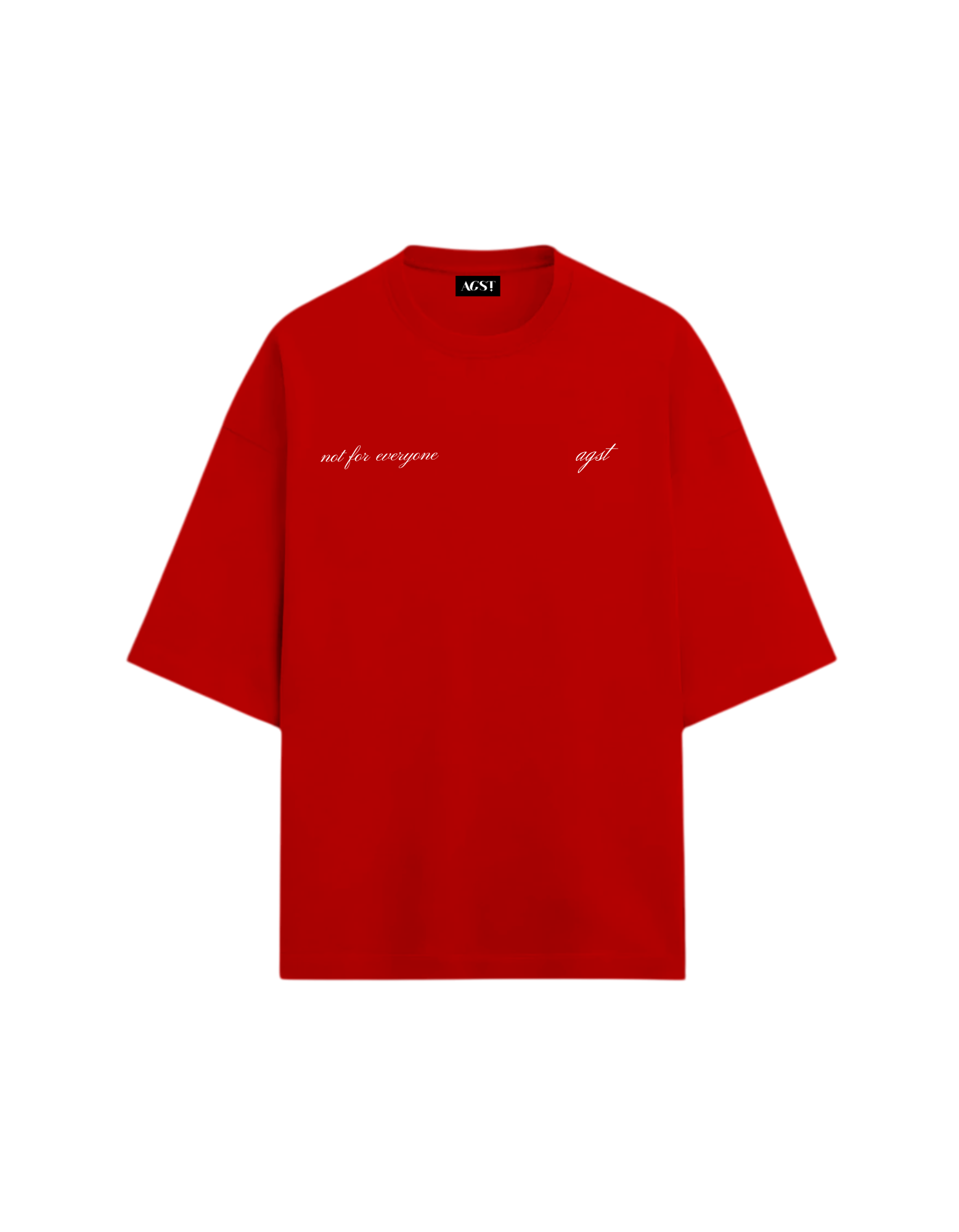 SIGNATURE BASICS - RED OVERSIZED T-SHIRT