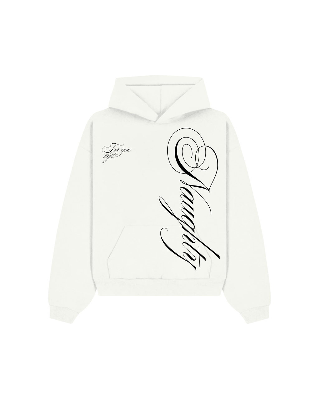 BE NAUGHTY OVERSIZED HOODIE