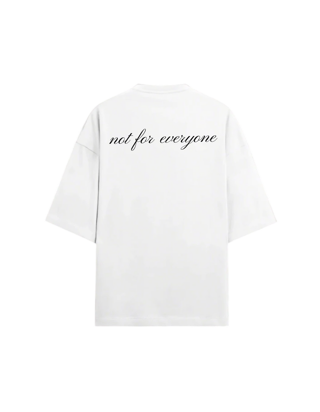 SIGNATURE BASICS - WHITE OVERSIZED T-SHIRT
