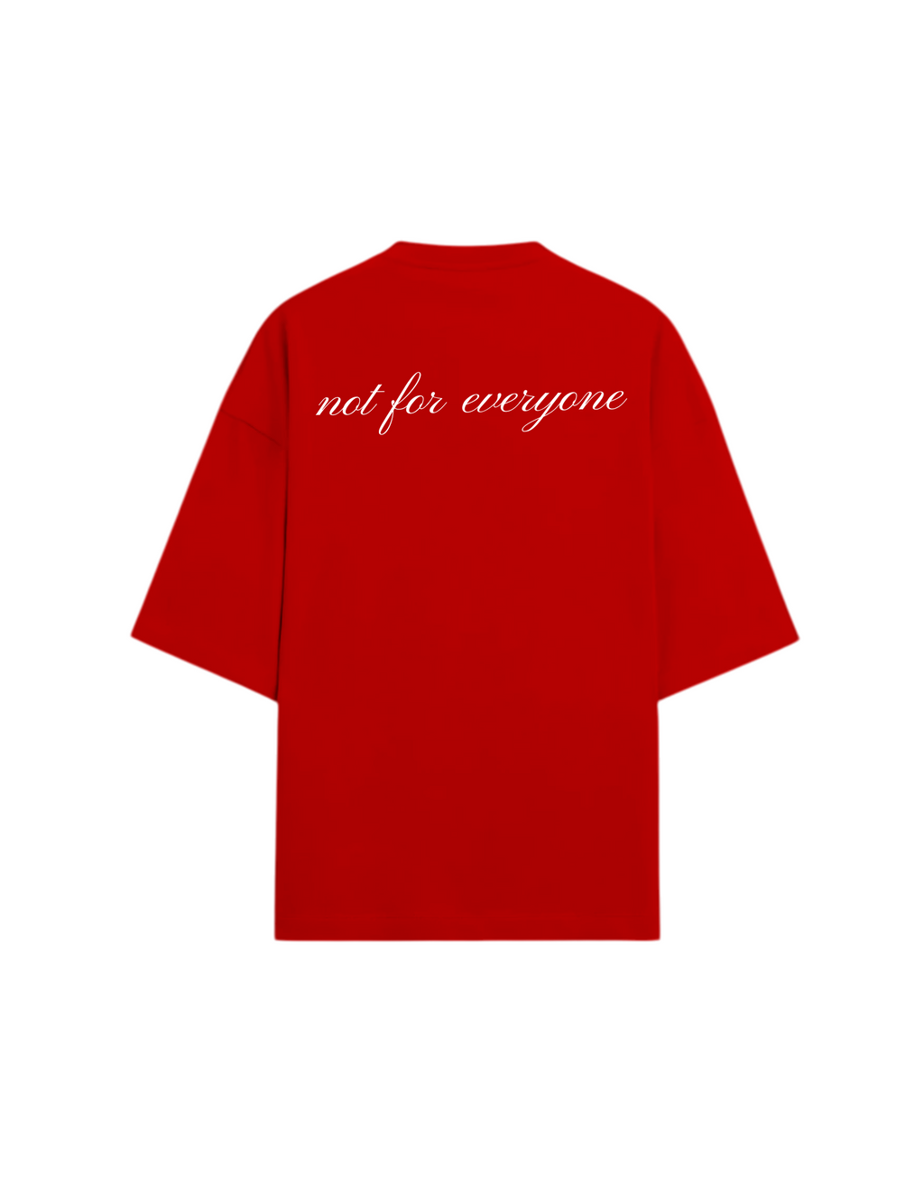 SIGNATURE BASICS - RED OVERSIZED T-SHIRT