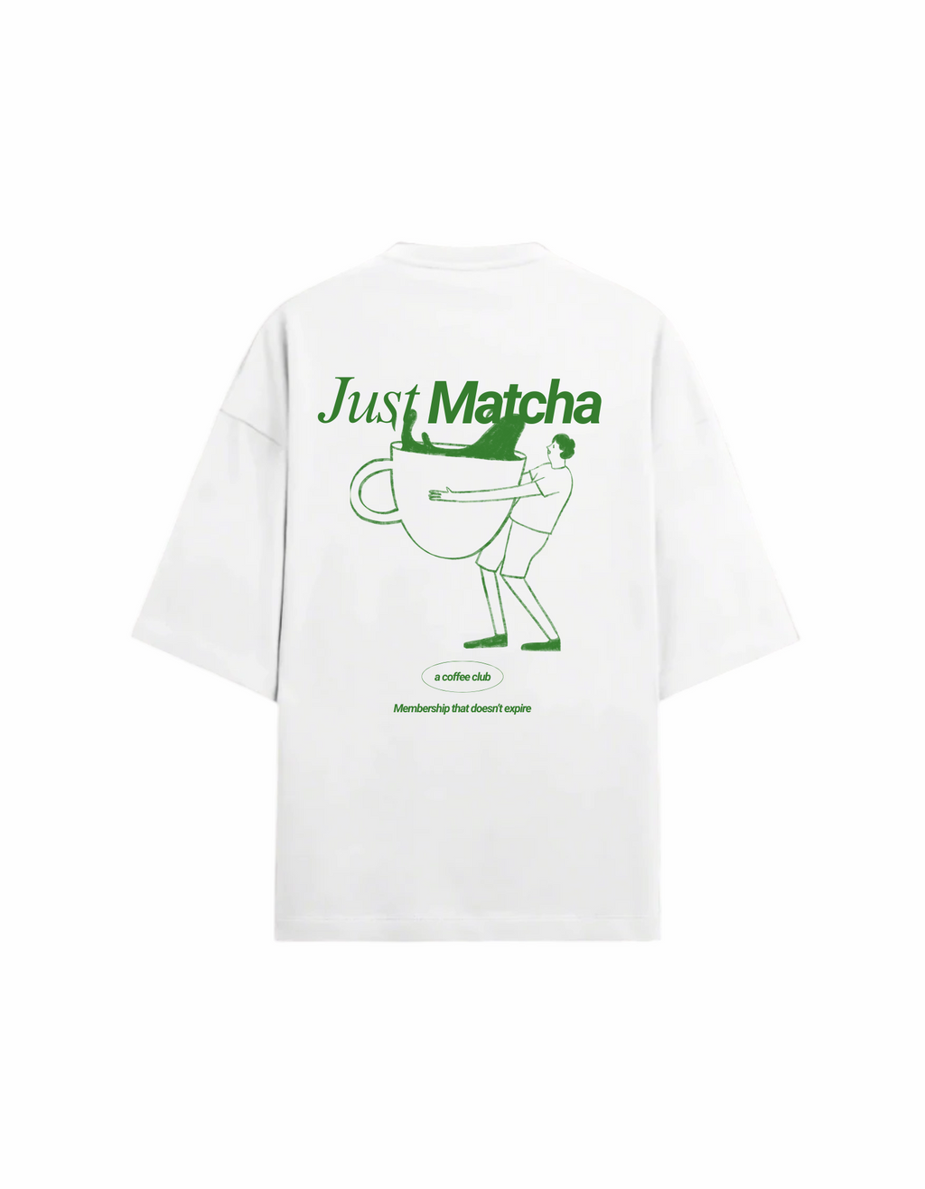 JUST MATCHA OVERSIZED T-SHIRT