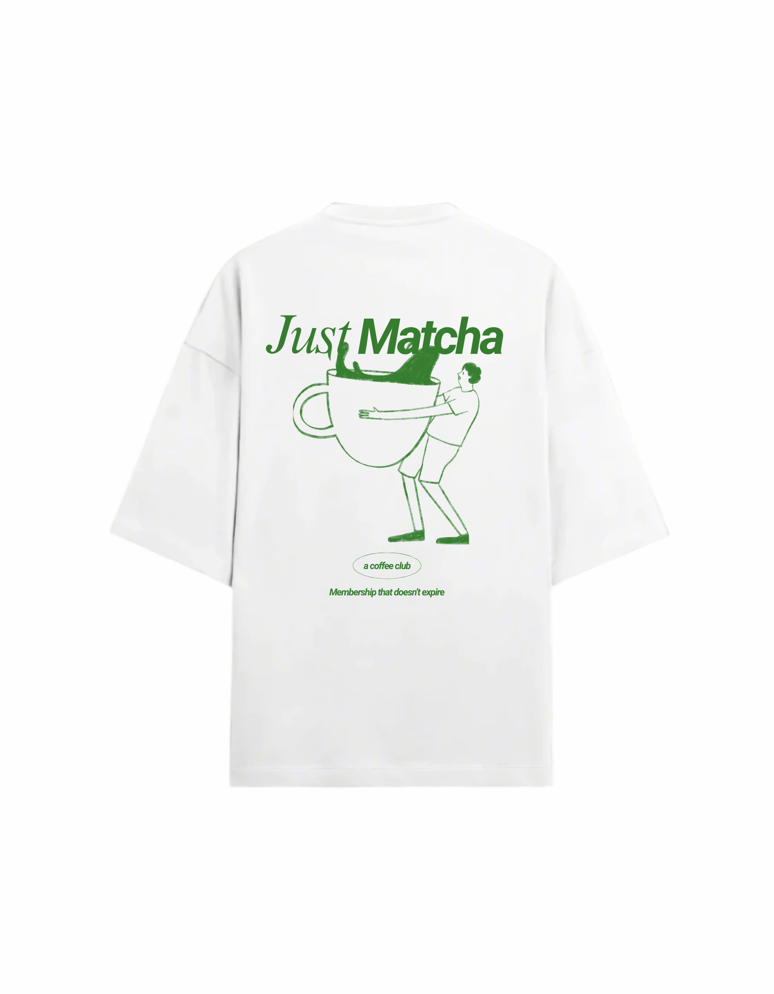 JUST MATCHA OVERSIZED T-SHIRT