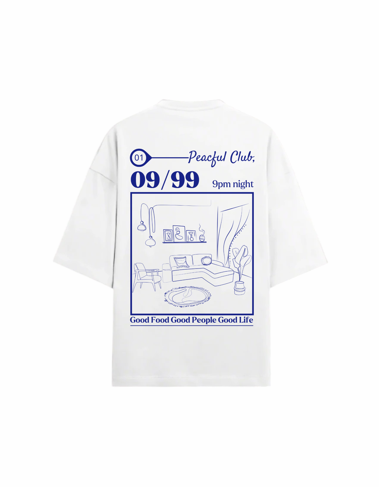 PEACEFUL CLUB OVERSIZED T-SHIRT