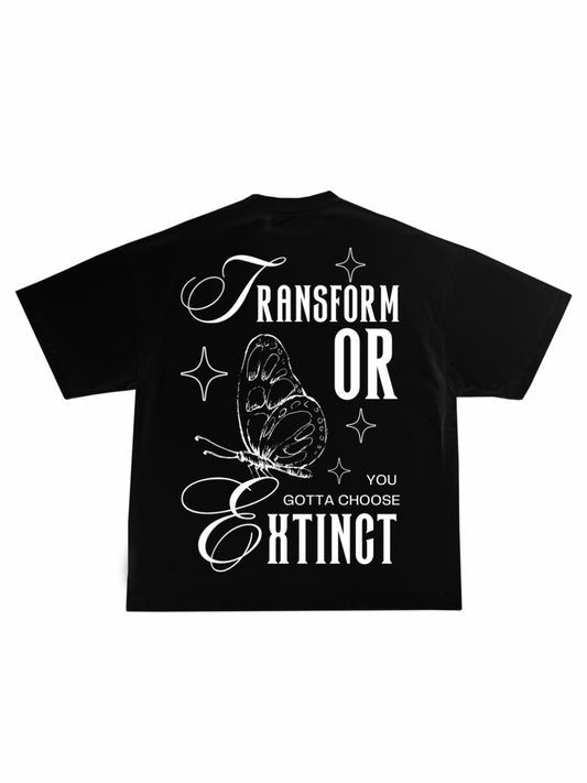 TRANSFORM OR EXTINCT OVERSIZED T-SHIRT